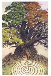 Tree With Labyrinth, Middle Age, Midlife journey, 